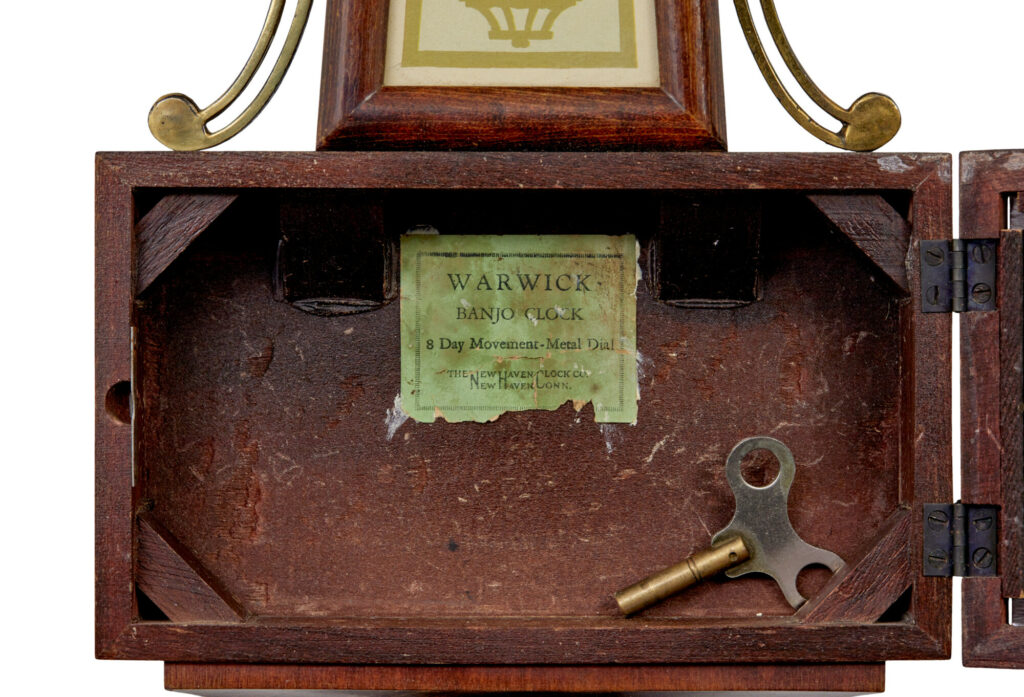 Early 20th Century New Haven Banjo Wall Clock — image 4