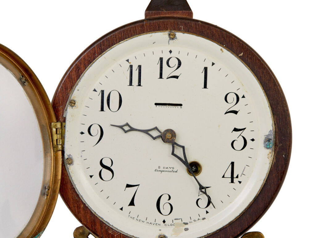 Early 20th Century New Haven Banjo Wall Clock — image 3
