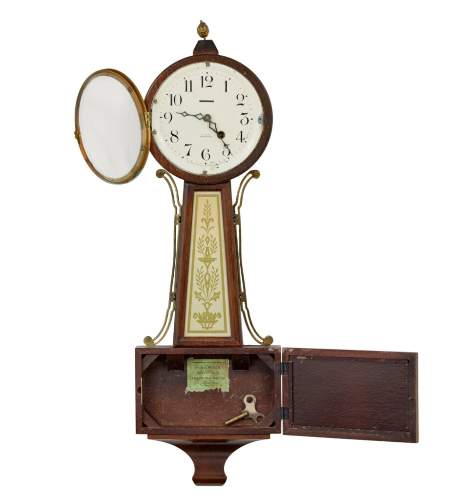 Early 20th Century New Haven Banjo Wall Clock — image 2