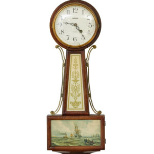 EARLY 20TH CENTURY NEW HAVEN BANJO WALL CLOCK