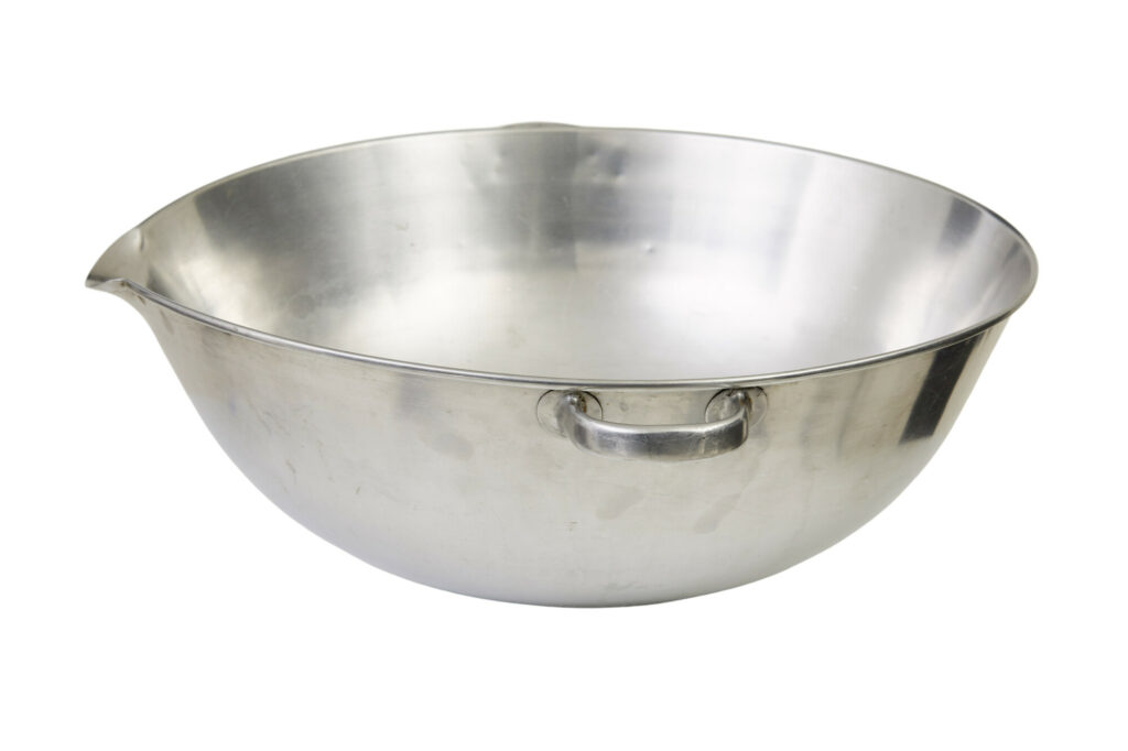 Mid Century Stainless Steel Bowl — image 5