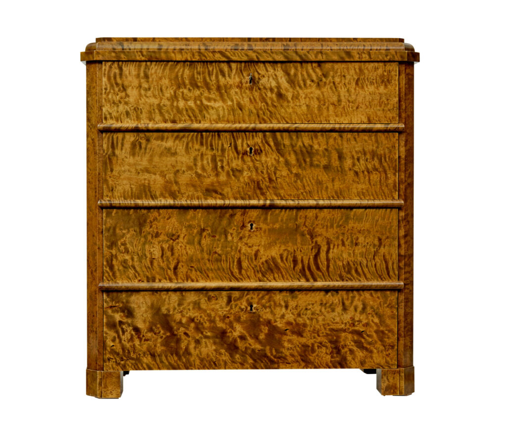 19th Century Swedish Birch Chest of Drawers — image 8