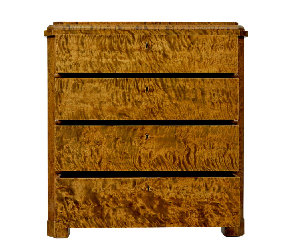 19th Century Swedish Birch Chest of Drawers — image 7