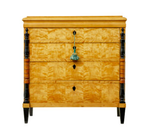 19th Century Karl Johan Swedish Birch Chest of Drawers — thumbnail 6