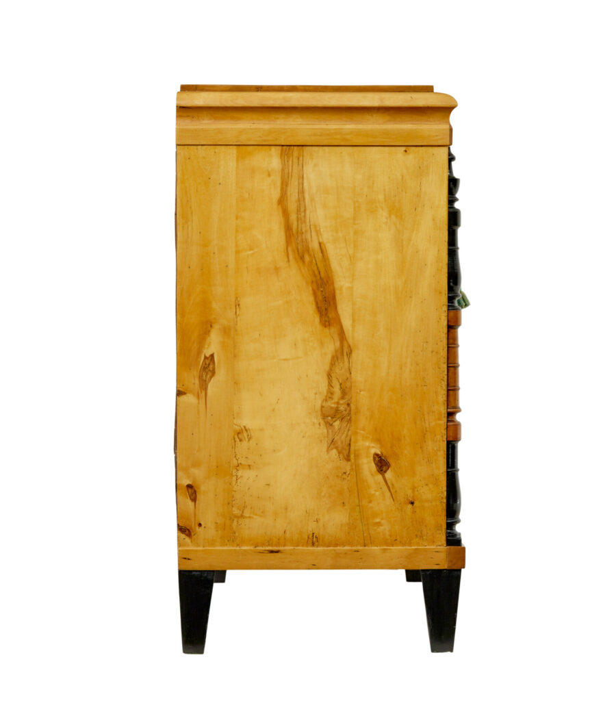 19th Century Karl Johan Swedish Birch Chest of Drawers — image 2