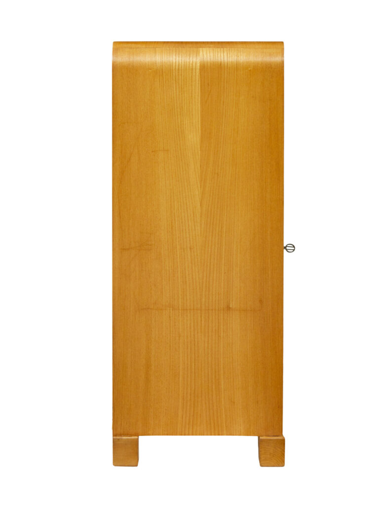 Mid Century Scandinavian Low Open Bookcase in Elm — image 7