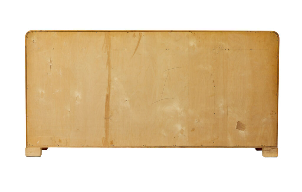Mid Century Scandinavian Low Open Bookcase in Elm — image 6