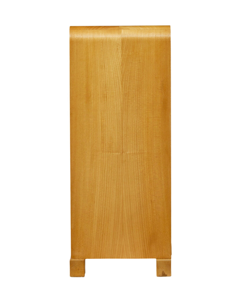 Mid Century Scandinavian Low Open Bookcase in Elm — image 5