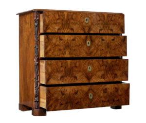 19th Century Swedish Burr Walnut Chest of Drawers — thumbnail 10