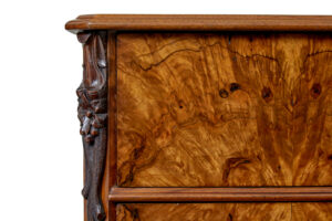 19th Century Swedish Burr Walnut Chest of Drawers — thumbnail 5