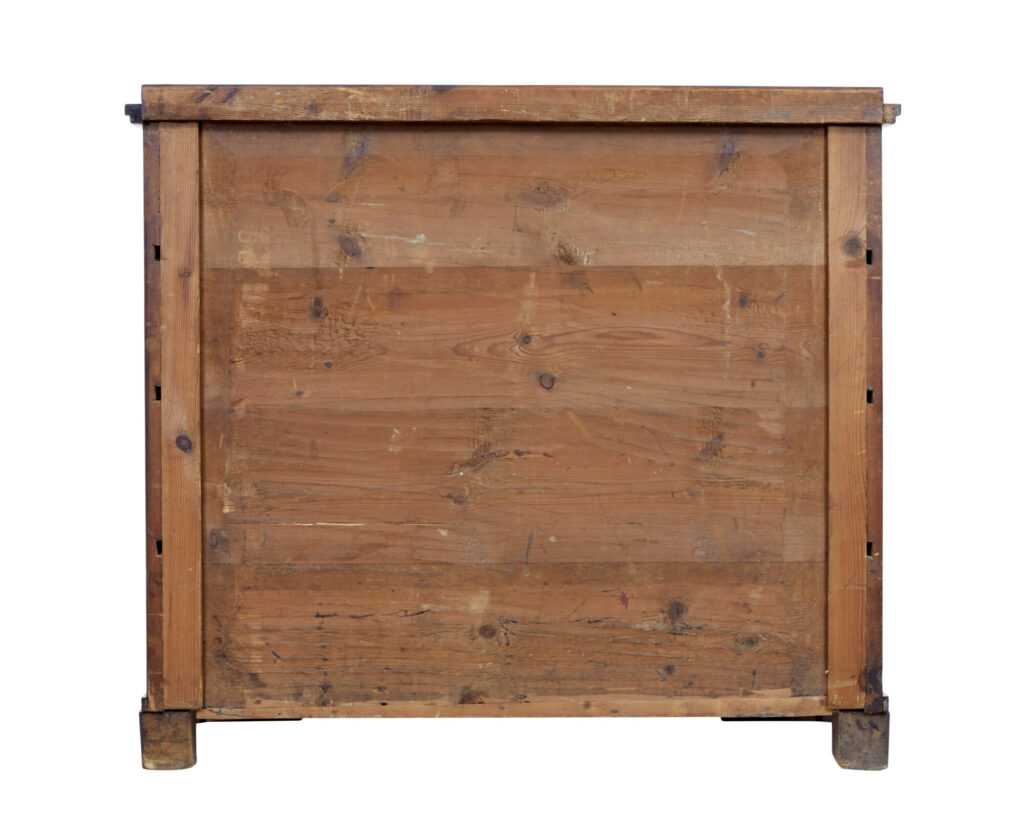 19th Century Biedermeier Swedish Mahogany Secretaire Chest — image 7