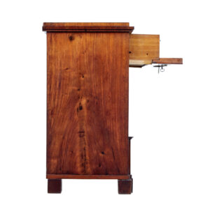 19th Century Biedermeier Swedish Mahogany Secretaire Chest — thumbnail 6