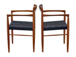 Pair of Mid Century Teak Armchairs by Bramin — thumbnail 7