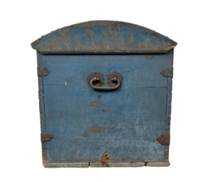 19th Century Traditional Hand Painted Dome Top Coffer — thumbnail 2