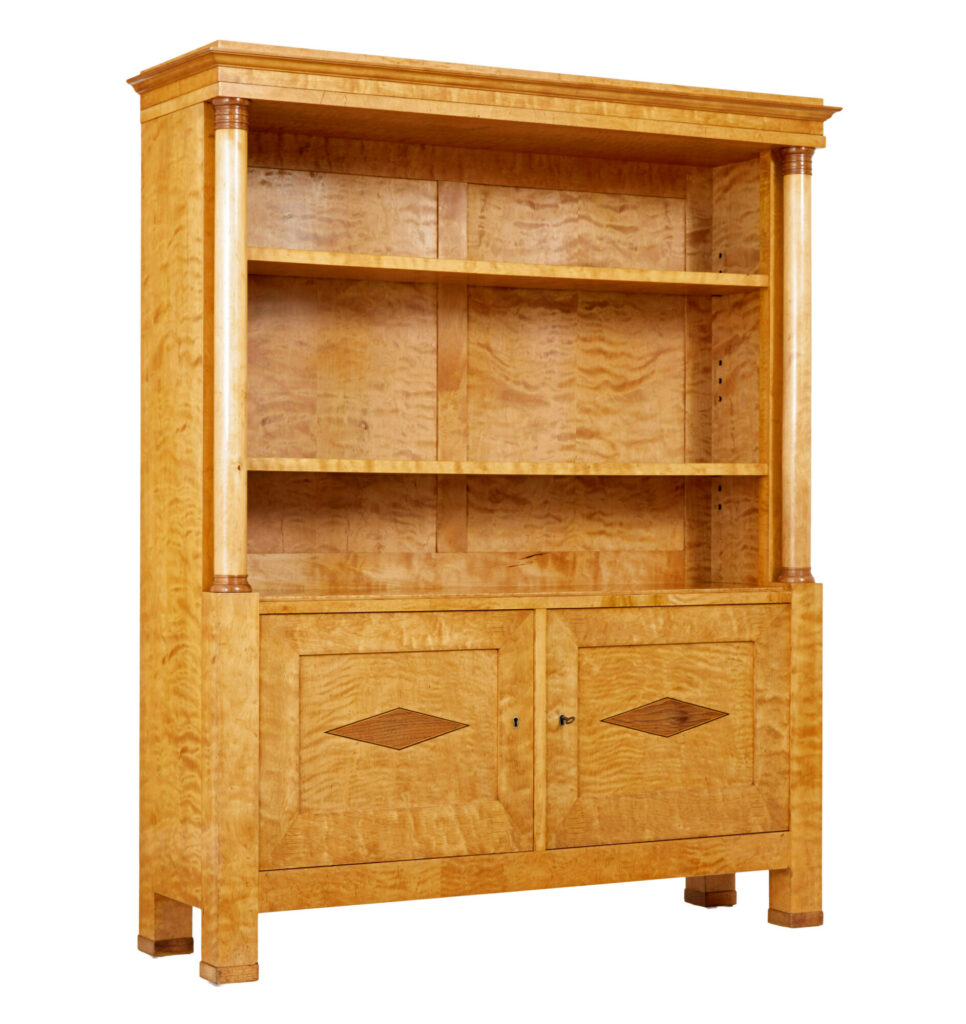 Early 20th Century Birch Empire Revival Bookcase