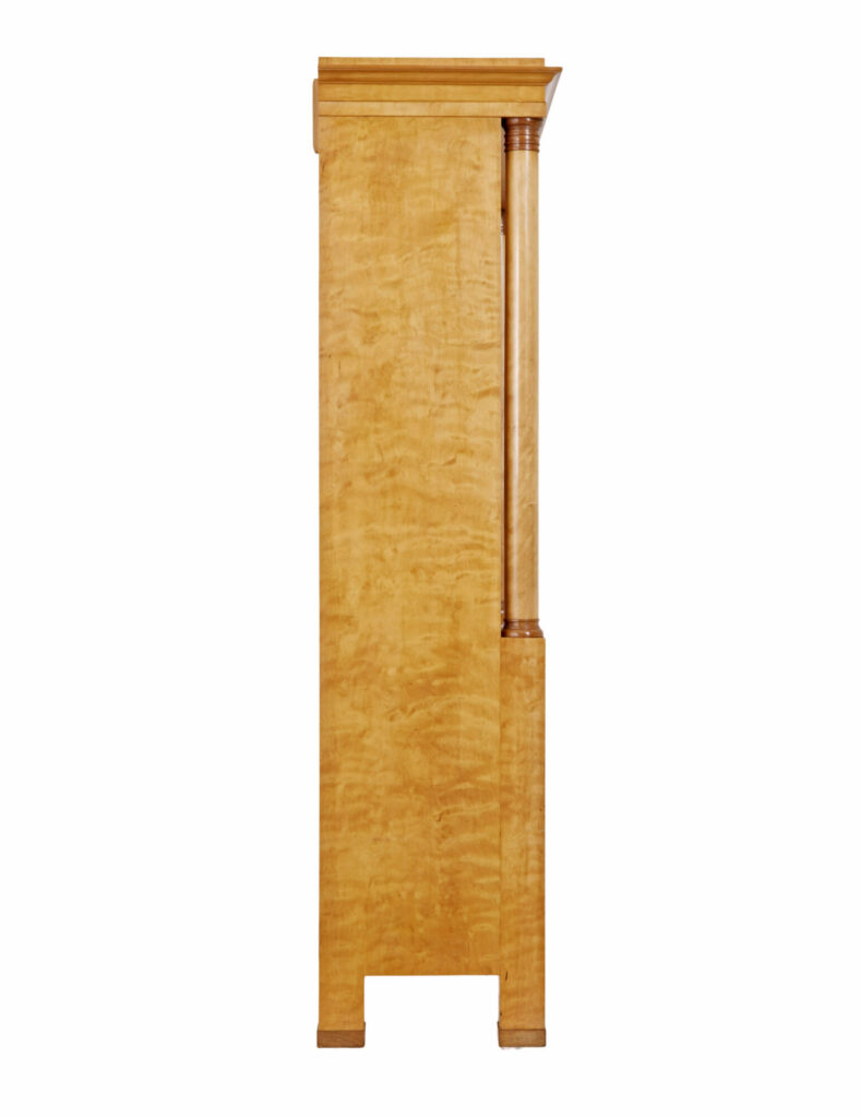 Early 20th Century Birch Empire Revival Bookcase — image 9