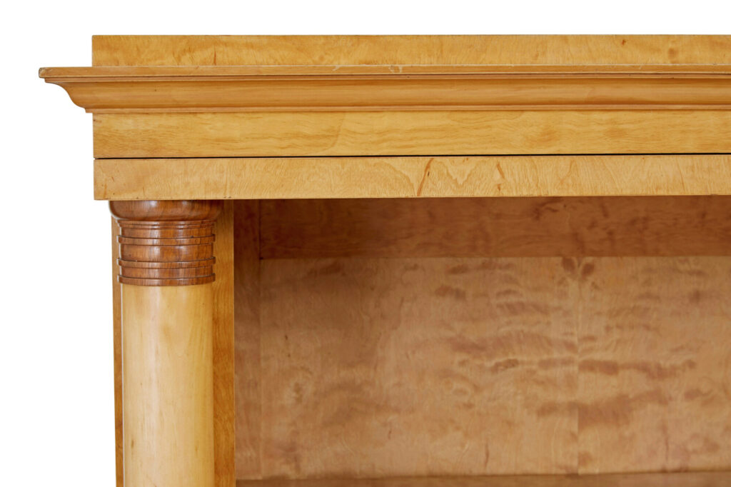 Early 20th Century Birch Empire Revival Bookcase — image 6