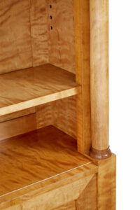 Early 20th Century Birch Empire Revival Bookcase — thumbnail 5