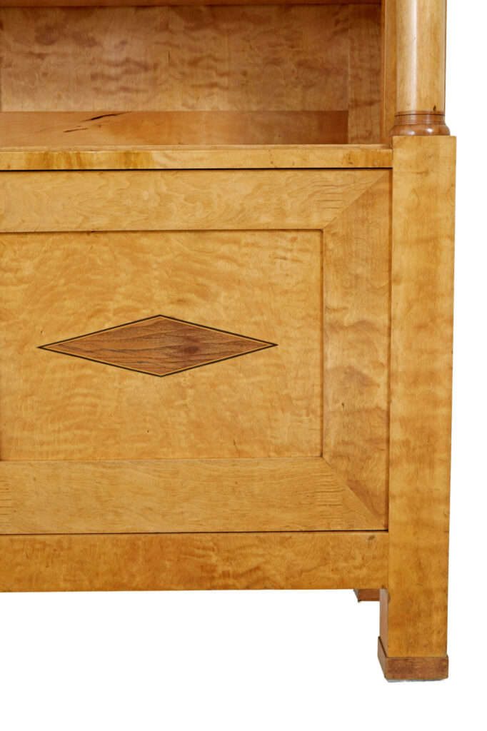 Early 20th Century Birch Empire Revival Bookcase — image 4