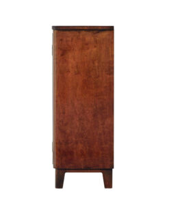 Mid Century Scandinavian Dark Birch Low Open Bookcase — thumbnail 7