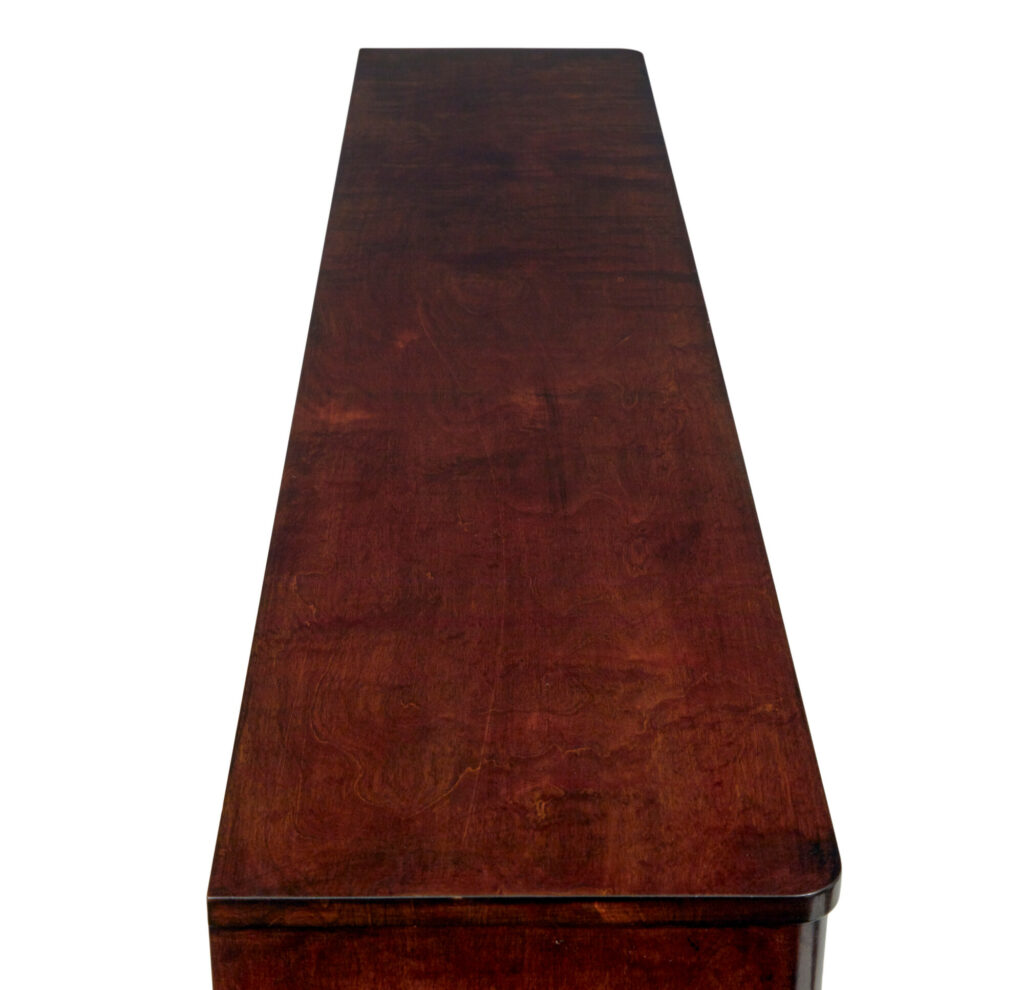 Mid Century Scandinavian Dark Birch Low Open Bookcase — image 3
