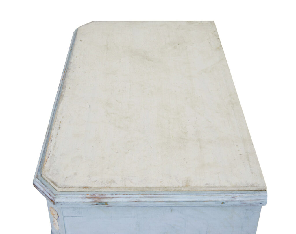 Pair of 19th Century Carved Swedish Painted Chest of Drawers — image 2