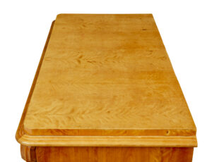 Swedish 19th Century Carved Birch Chest of Drawers — thumbnail 11
