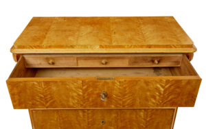 Swedish 19th Century Carved Birch Chest of Drawers — thumbnail 9