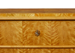 Swedish 19th Century Carved Birch Chest of Drawers — thumbnail 7