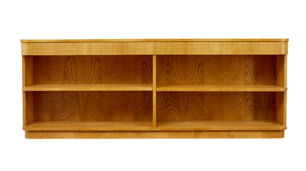 Mid Century Swedish Elm Low Bookcase by Tmf Ab — image 10
