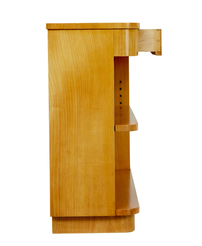 Mid Century Swedish Elm Low Bookcase by Tmf Ab — image 8