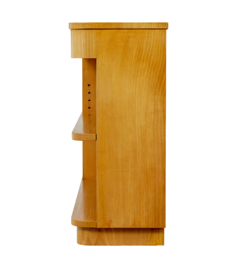Mid Century Swedish Elm Low Bookcase by Tmf Ab — image 6