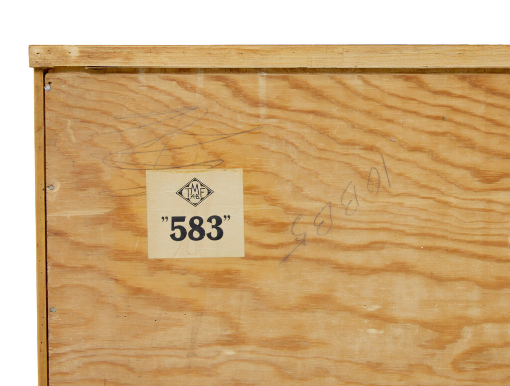 Mid Century Swedish Elm Low Bookcase by Tmf Ab — image 2