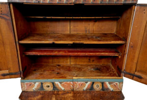 18th Century Hand Painted Rustic Swedish Cupboard — thumbnail 5
