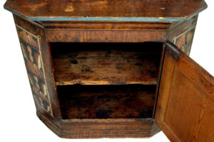18th Century Hand Painted Rustic Swedish Cupboard — thumbnail 2