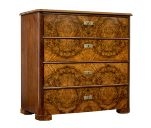 19th Century Burr Walnut Swedish Chest of Drawers — thumbnail 1