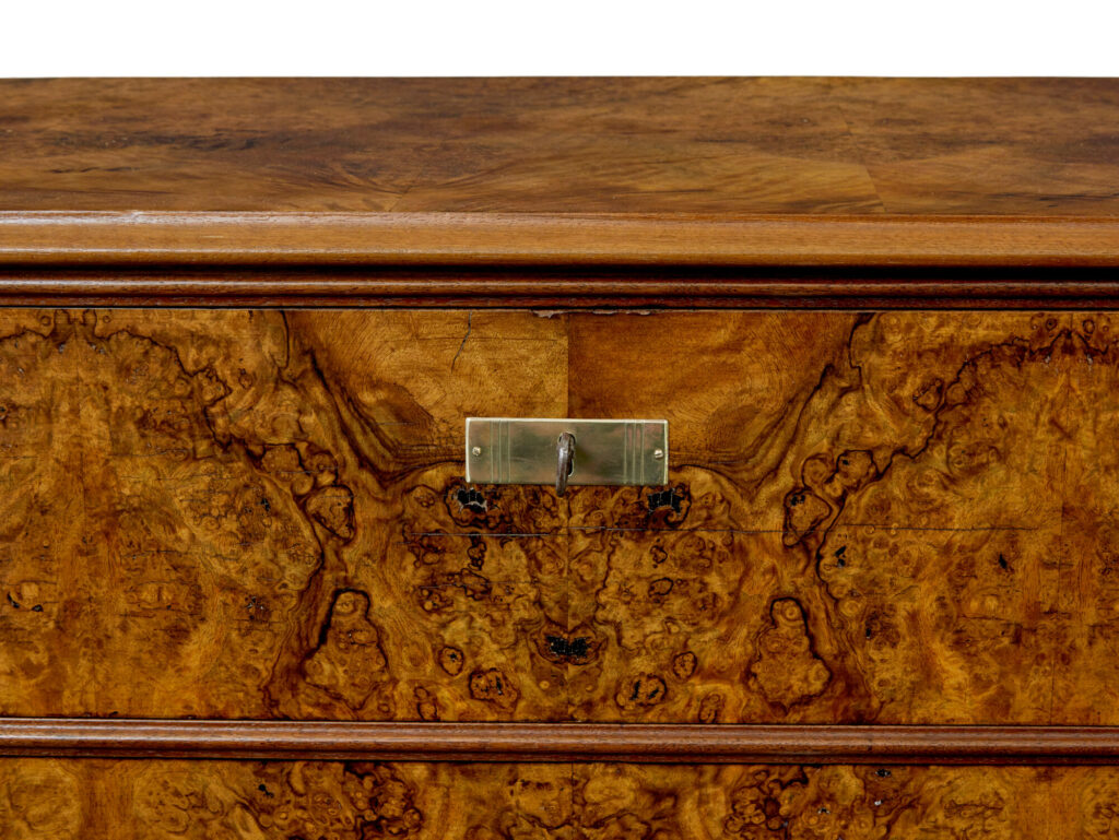 19th Century Burr Walnut Swedish Chest of Drawers — image 2