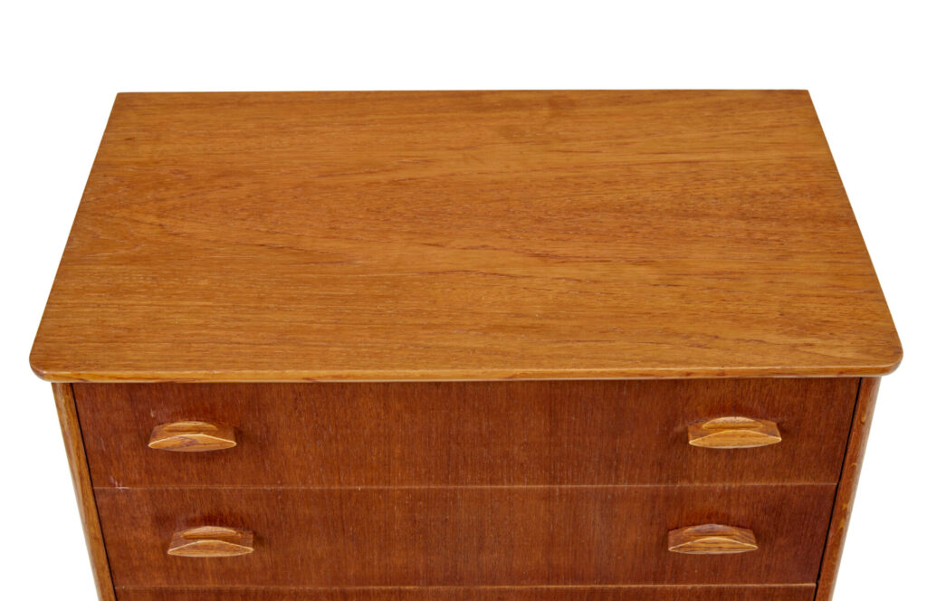 Danish Mid Century Teak Chest of Drawers — image 2