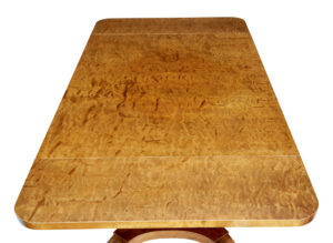Early 20th Century Empire Revival Birch Sofa Table — thumbnail 4