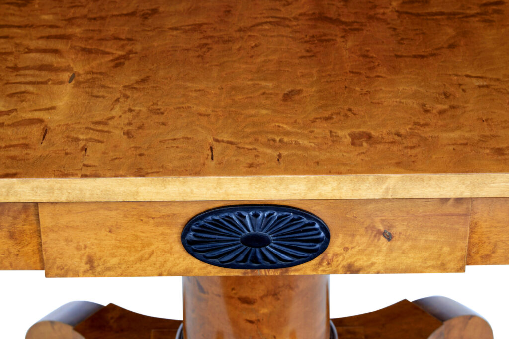 Early 20th Century Empire Revival Birch Sofa Table — image 3