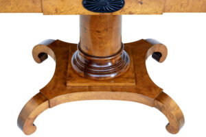Early 20th Century Empire Revival Birch Sofa Table — thumbnail 2