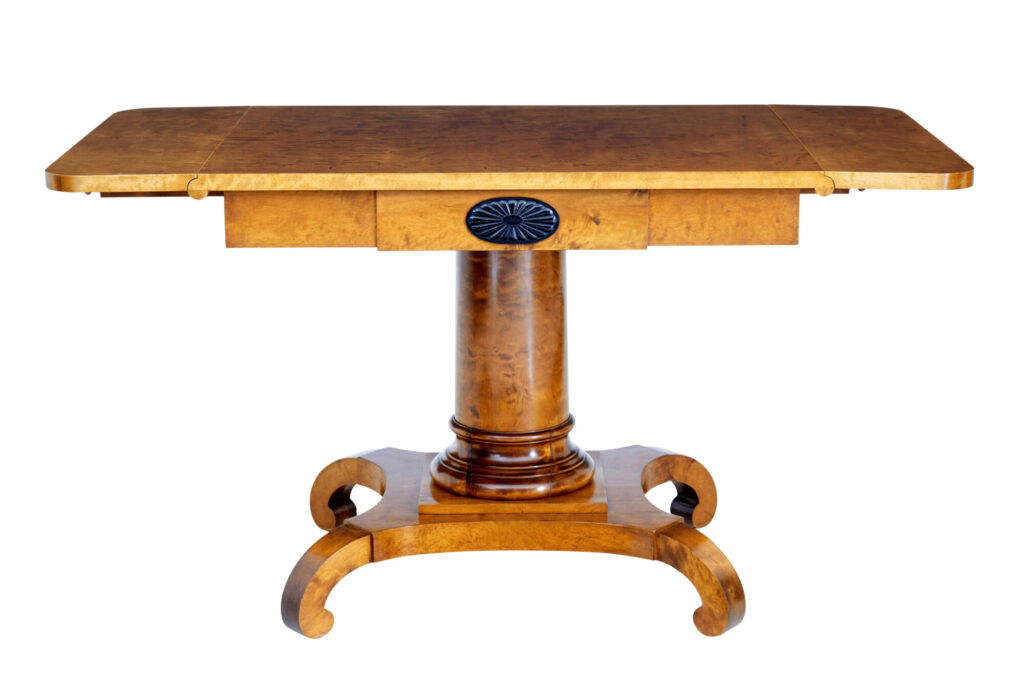 Early 20th Century Empire Revival Birch Sofa Table
