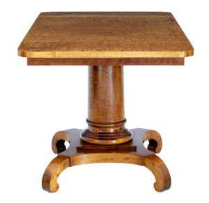 Early 20th Century Empire Revival Birch Sofa Table — thumbnail 7