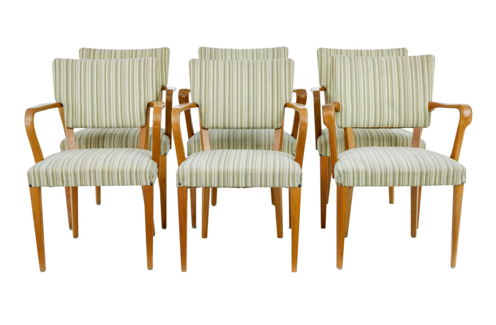 Harlequin Set of 6 Swedish 1960’s Armchairs by Atvidabergs