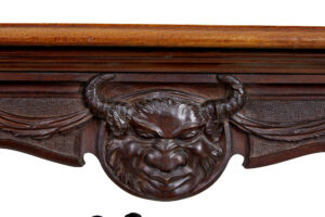 Rare 19th Century Continental Carved Mahogany Center Table — thumbnail 8