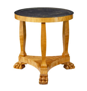 19th Century Swedish Birch Empire Revival Tray Table — thumbnail 1