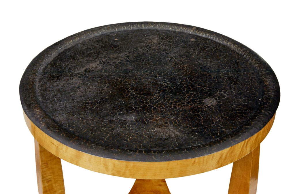 19th Century Swedish Birch Empire Revival Tray Table — image 6