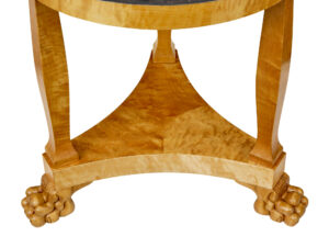 19th Century Swedish Birch Empire Revival Tray Table — thumbnail 4