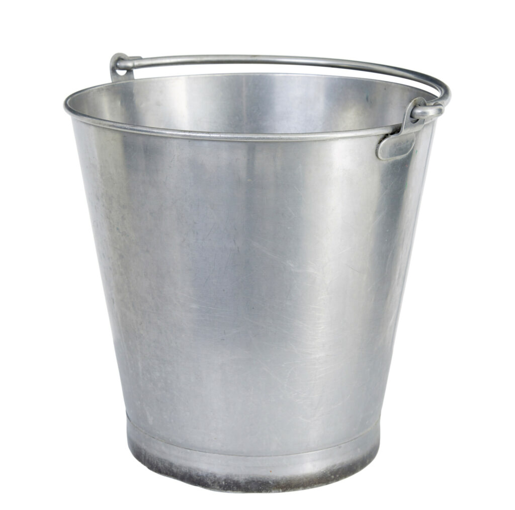 Mid Century Stainless Steel Bucket — image 3