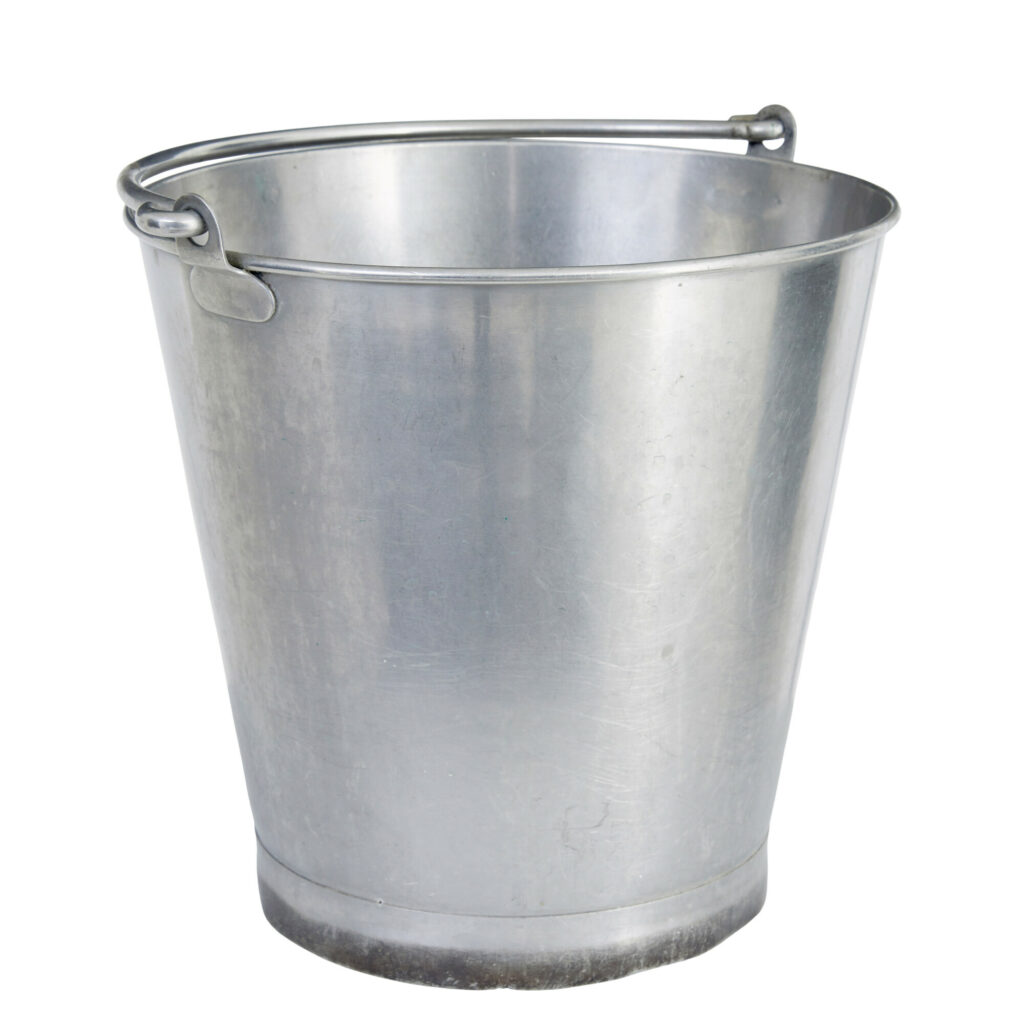 Mid Century Stainless Steel Bucket — image 2